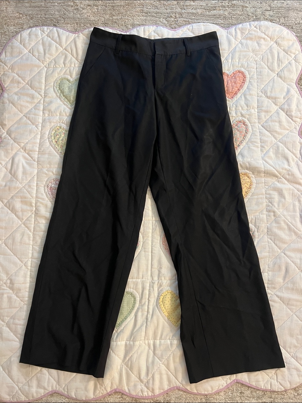 Morgane Le Fay Black Trouser Pants Size Large Work Office Chic